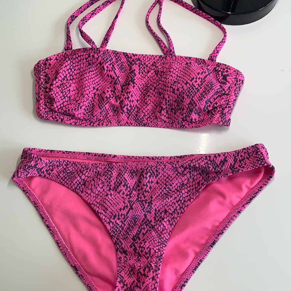 Target snake print bikini.